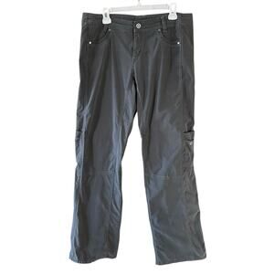 KUHL Women’s Size 14 Regular Charcoal Straight Leg Cargo Hiking Outdoor Pants